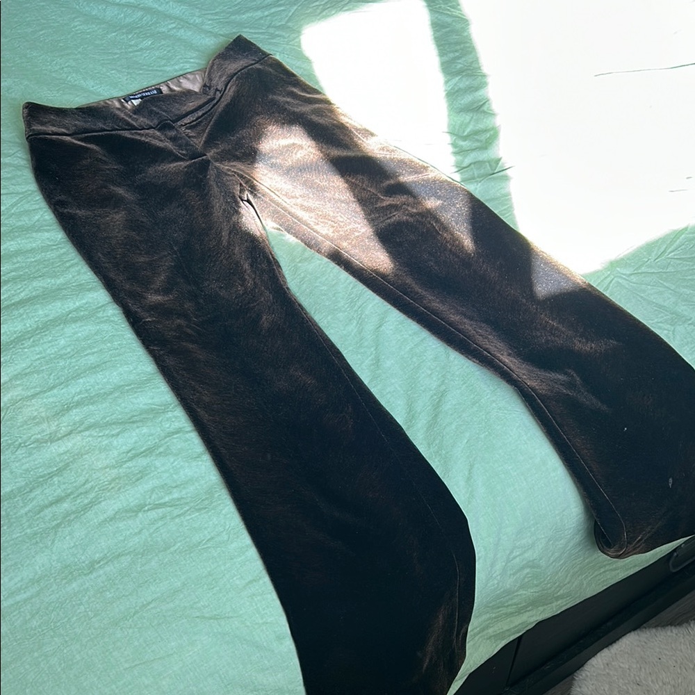 Mario Serrani Black and brown Velvet Pants